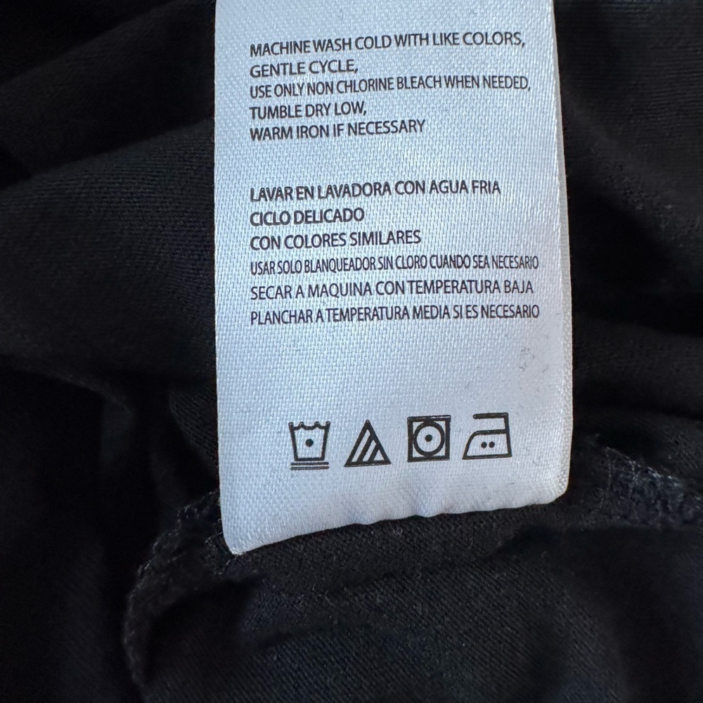 Weatherproof NWT Black Crew Neck Short Sleeve Tee Summer Cotton Blend Dadcore - Picture 7 of 7